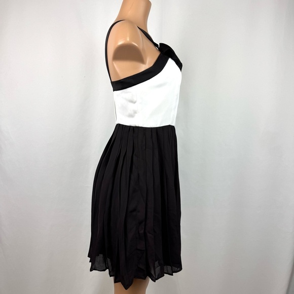 Prabal Gurung X Target Brown Tie Pintuck Pleated Mini Dress Size 6 Formal Event - Picture 8 of 14